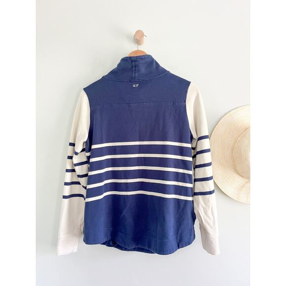Vineyard Vines | Shep Mixed Stripe Top In Deep Bay | Blue White | Sz XS - Picture 8 of 8